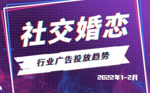 1-2月社交婚恋行业广告投放趋势分析